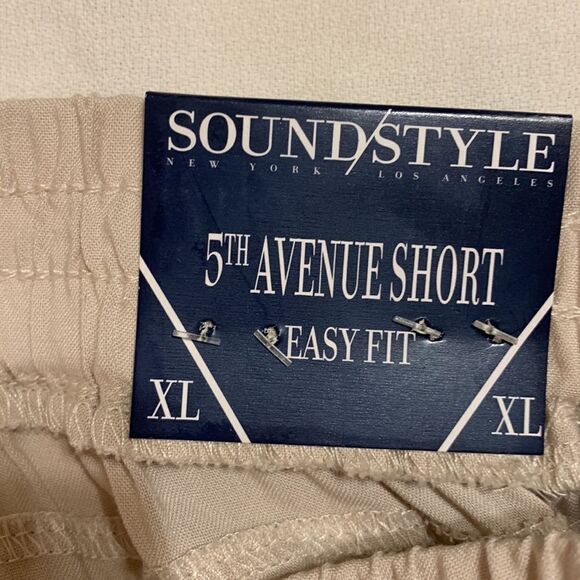 Sound/Style Size XL cream shorts with brown and tan embroidery down each side. - Picture 8 of 13